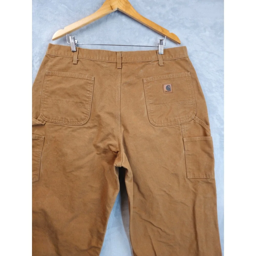 Carhartt B11 BRN Brown Work Pants Original Dungaree Fit Canvas Duck  Men's 39x32